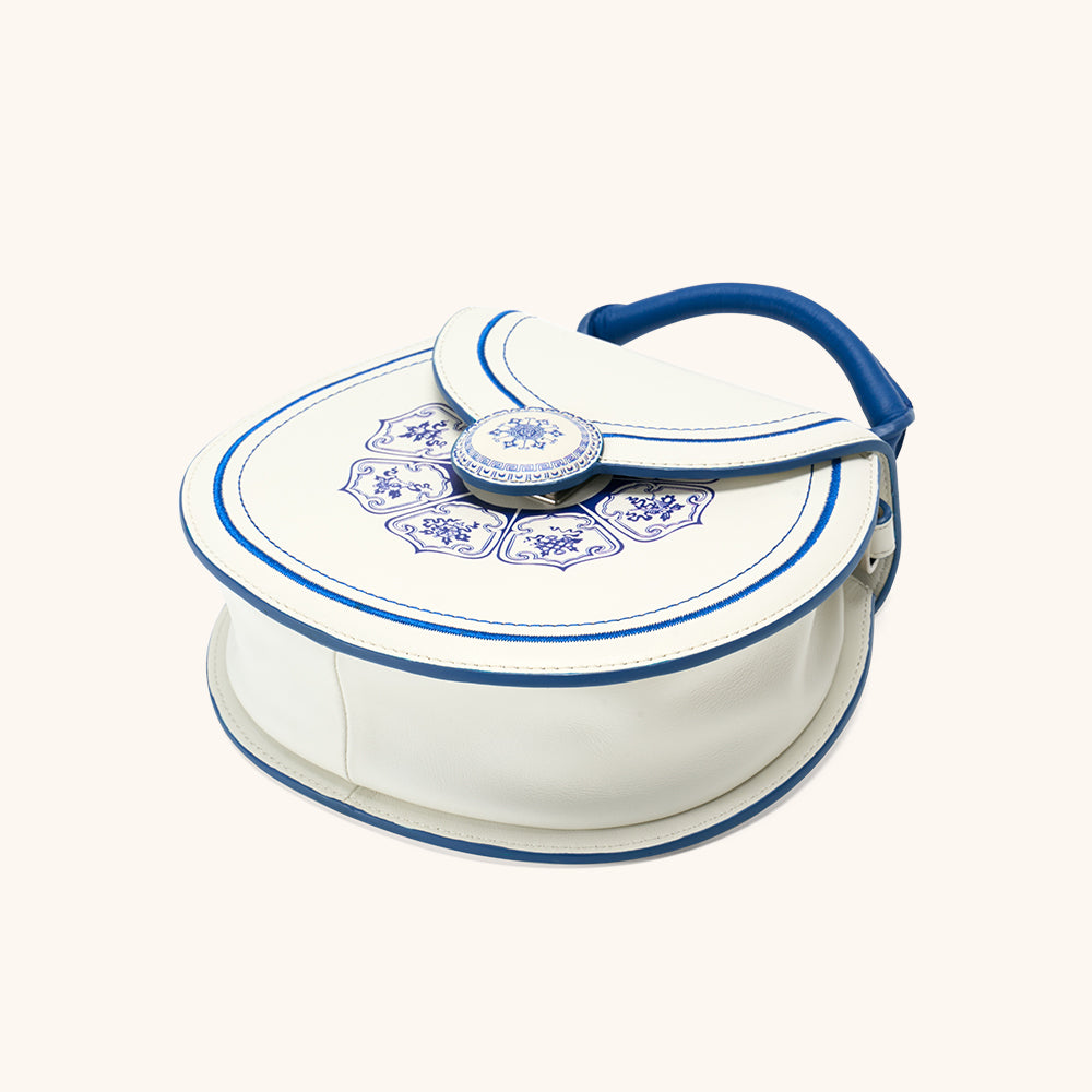 Blue and White Porcelain Handbag