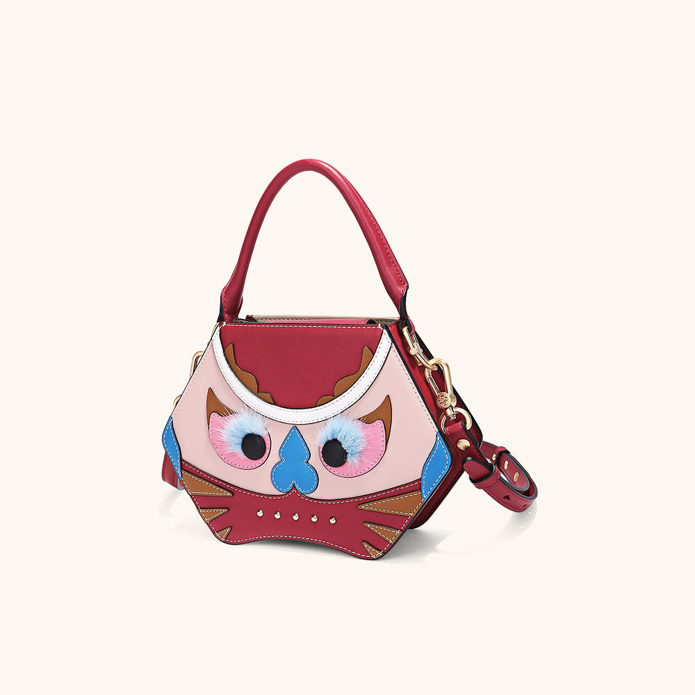 Bampo tiger pop small purse in red