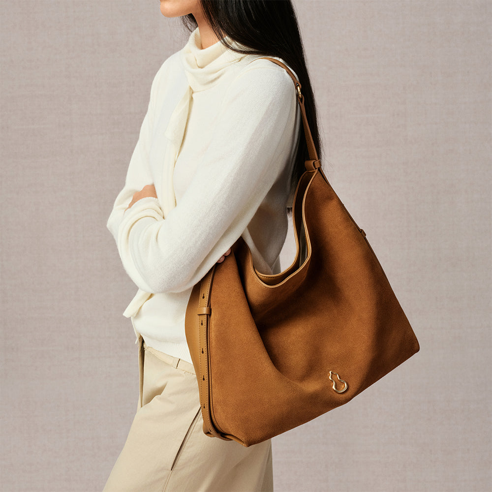 Fulfill Double-Faced Suede Hobo