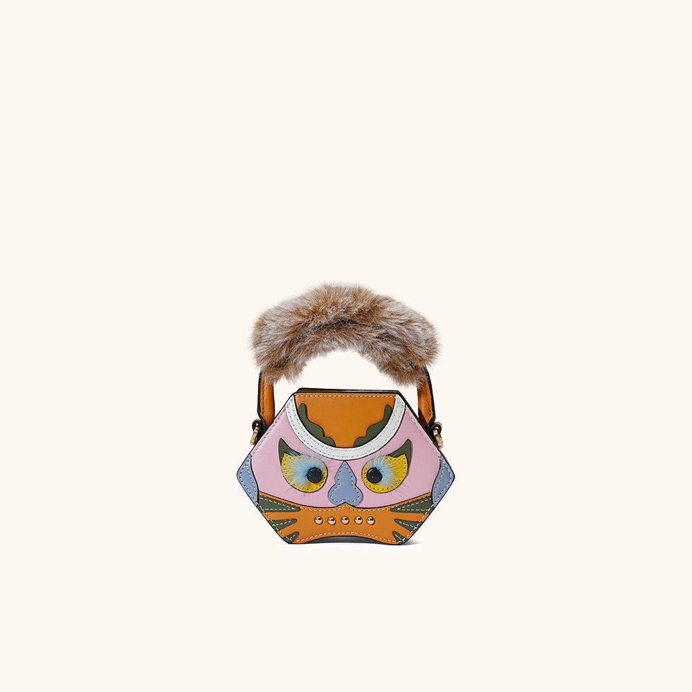 tiger pop mini purse in yellow