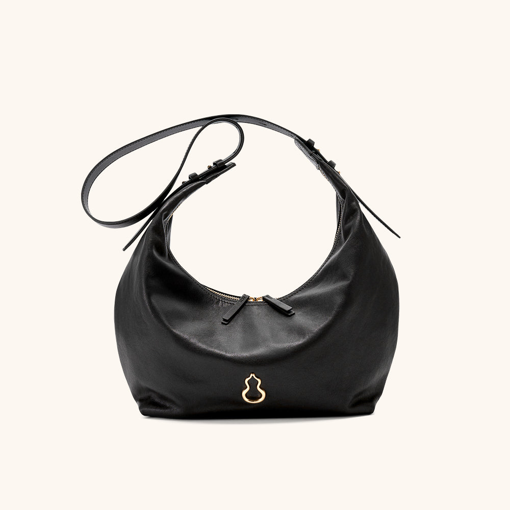 Large Flow Crescent Bag (Vegetable-Tanned)