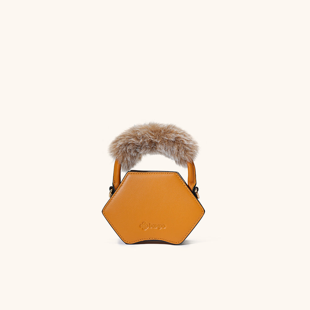 tiger pop mini purse in yellow