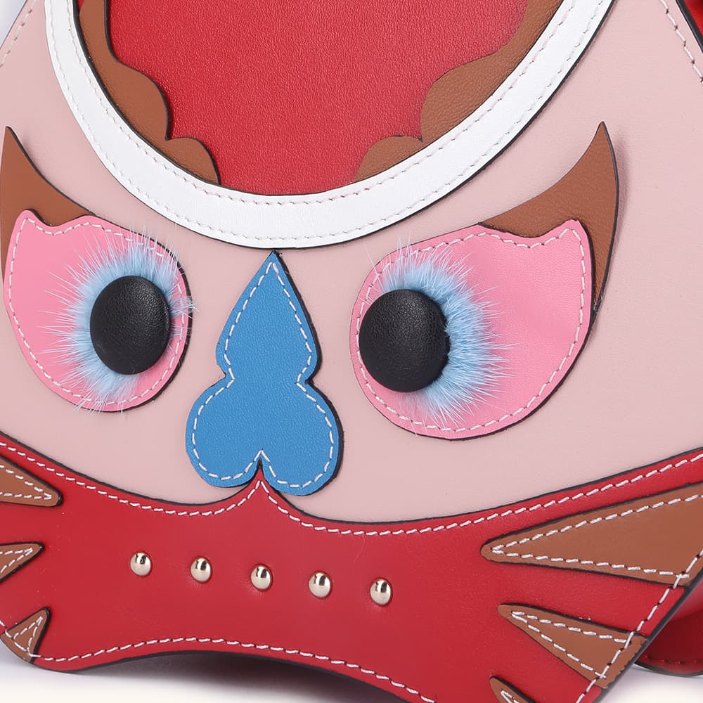 Bampo tiger pop small purse in red
