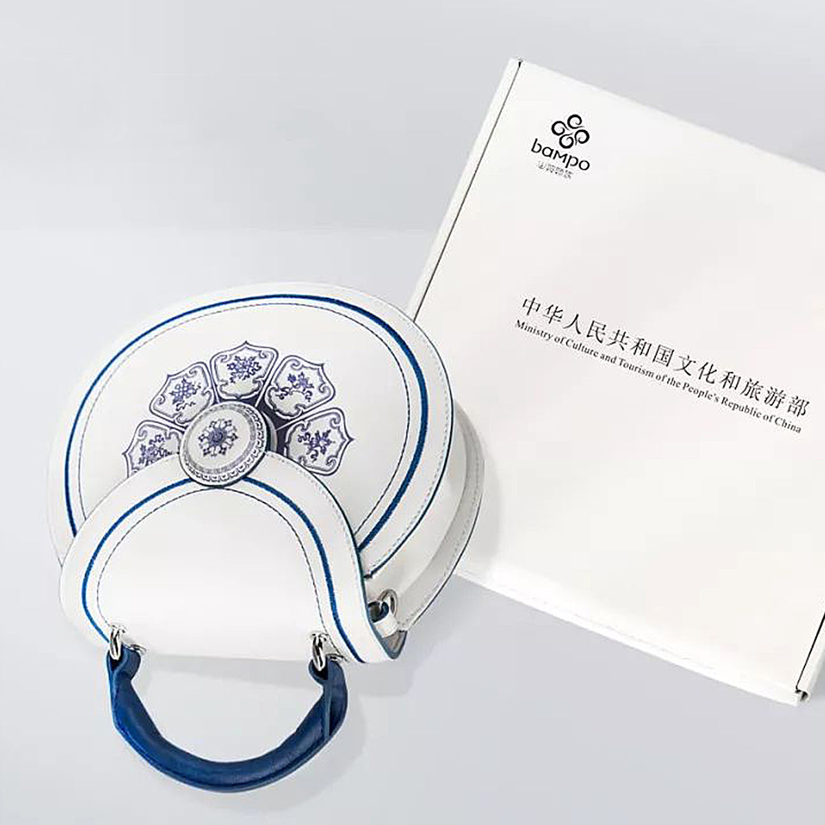 Bampo Blue and White Porcelain Handbag