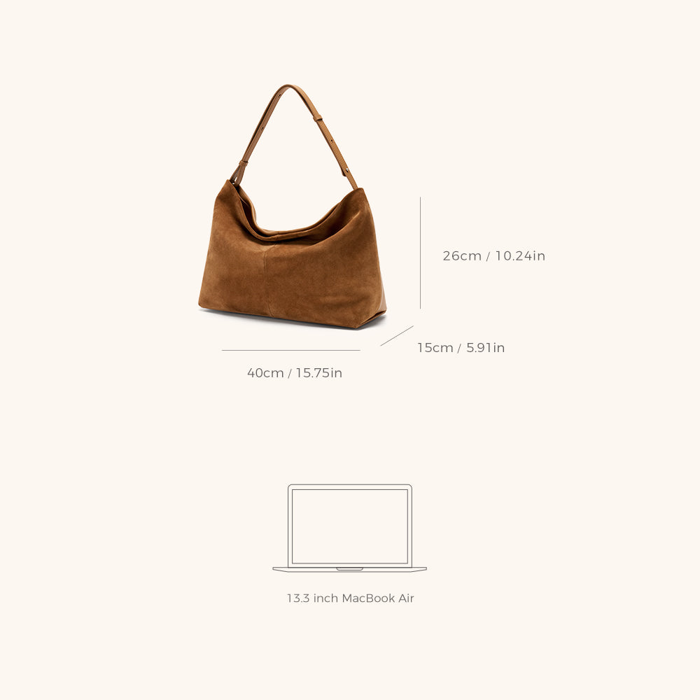 Flow Double-Faced Suede Hobo Drifting Cloud