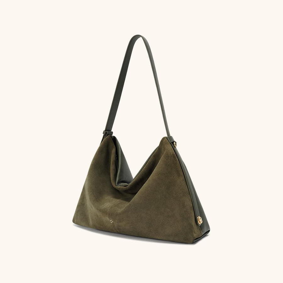 Bampo Flow Zen Hobo (Double-Faced Suede)#color_green