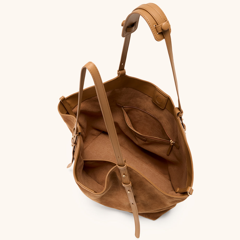 Detail Of Bampo Fulfill Double Faced Suede Tote