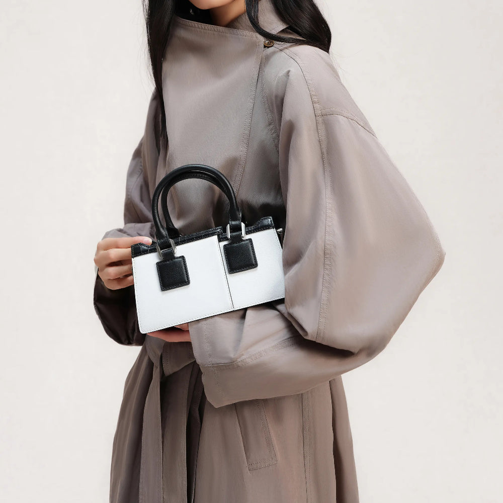 Bampo garden of pleasance handbag on model 4