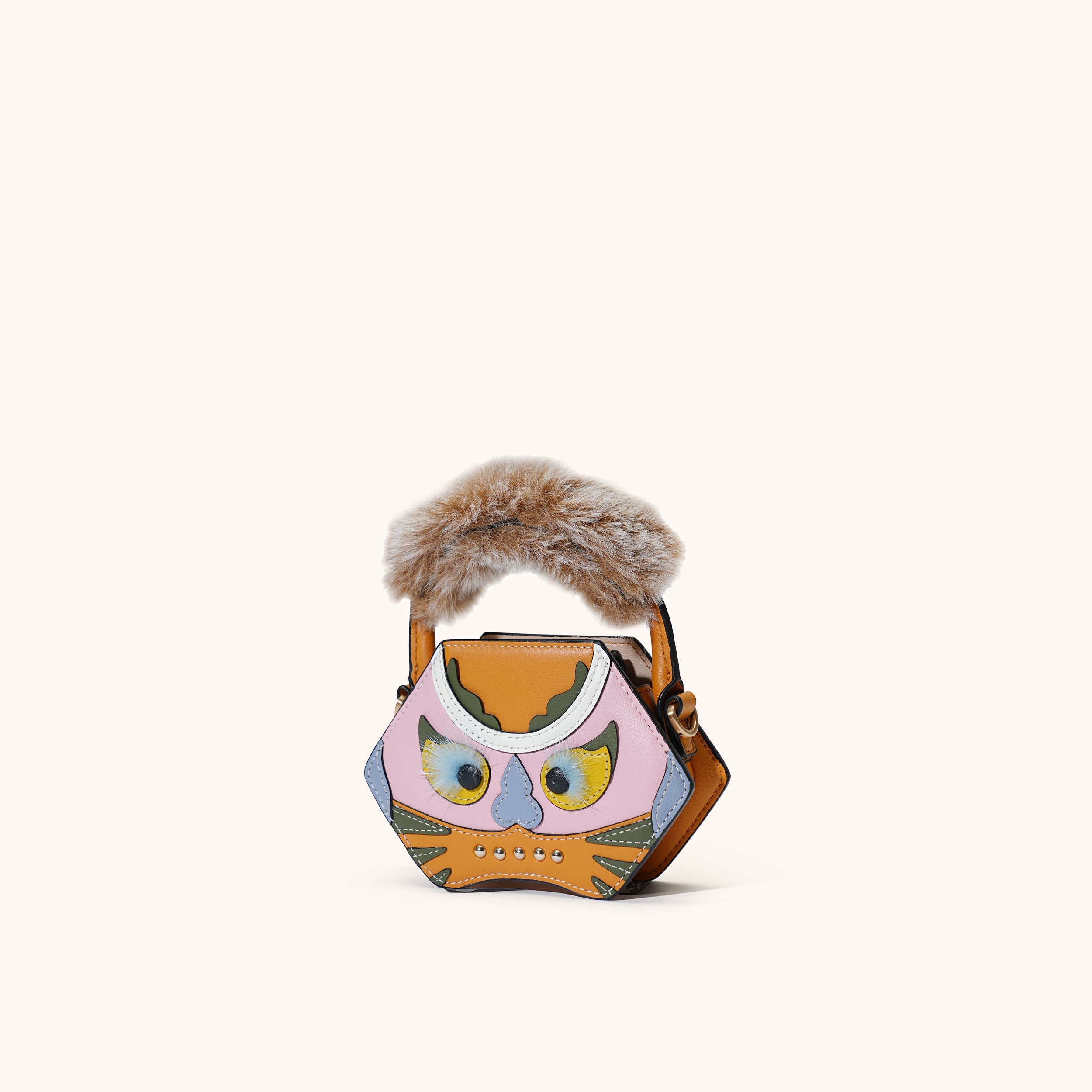 tiger pop mini purse in yellow | Bampo