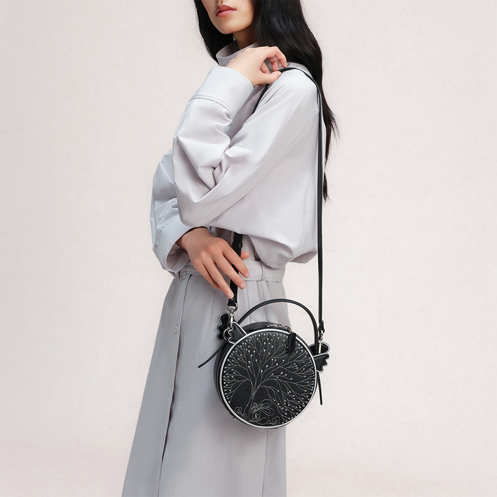Bampo Fairyland small handbag on model 5