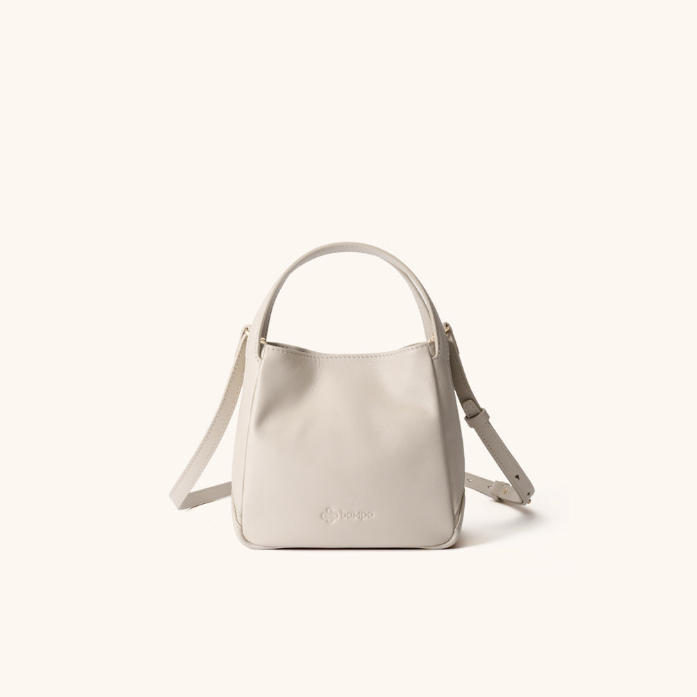 Side View of the Bampo Harmony Bucket Bag