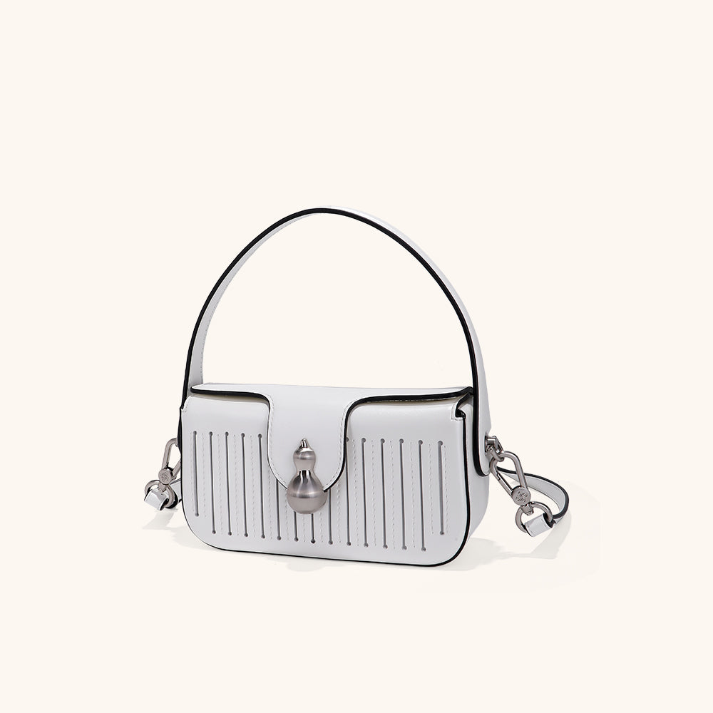 Bampo Latch Boxy Bag#color_pure-white