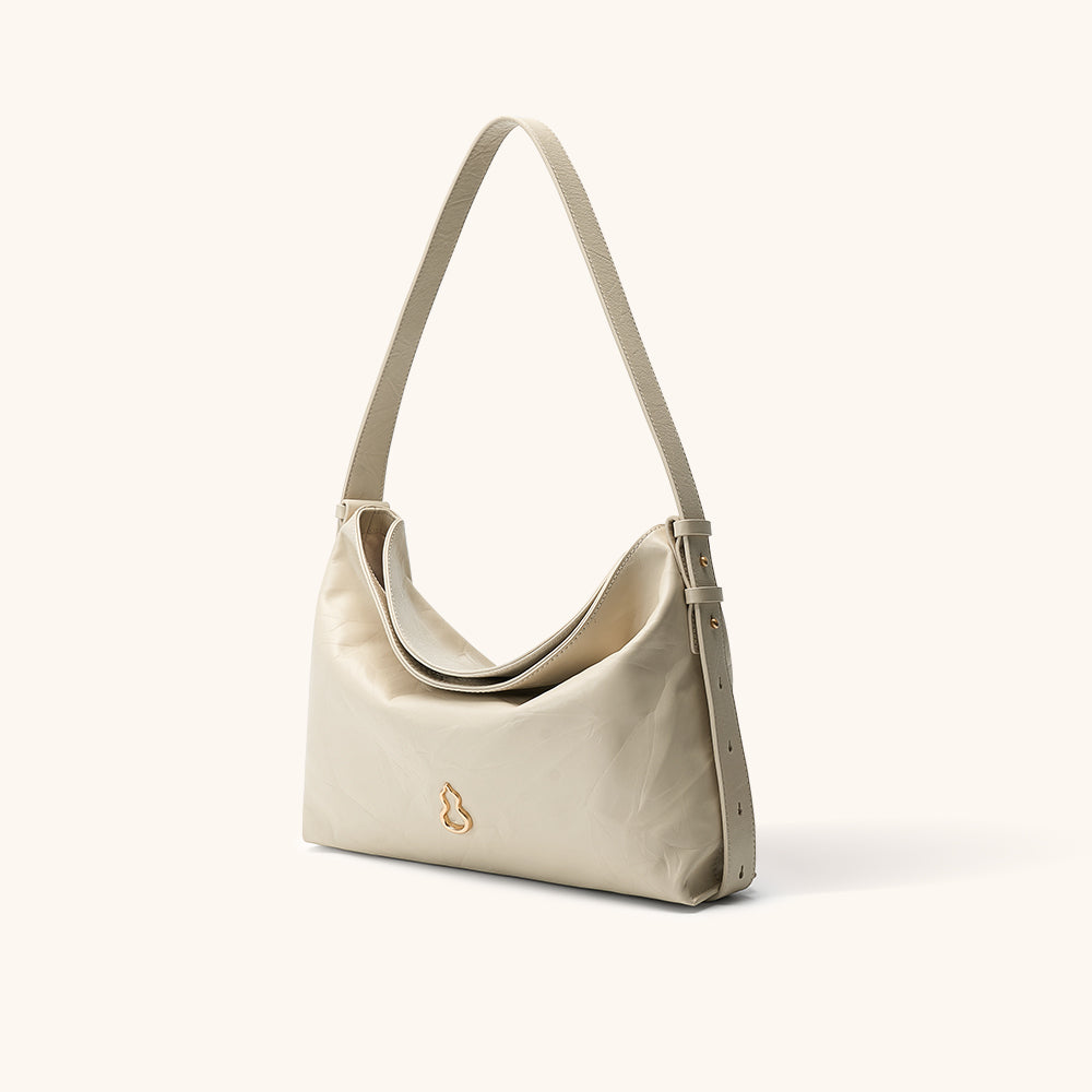 Bampo Medium Flow Hobo#color_silky-cream