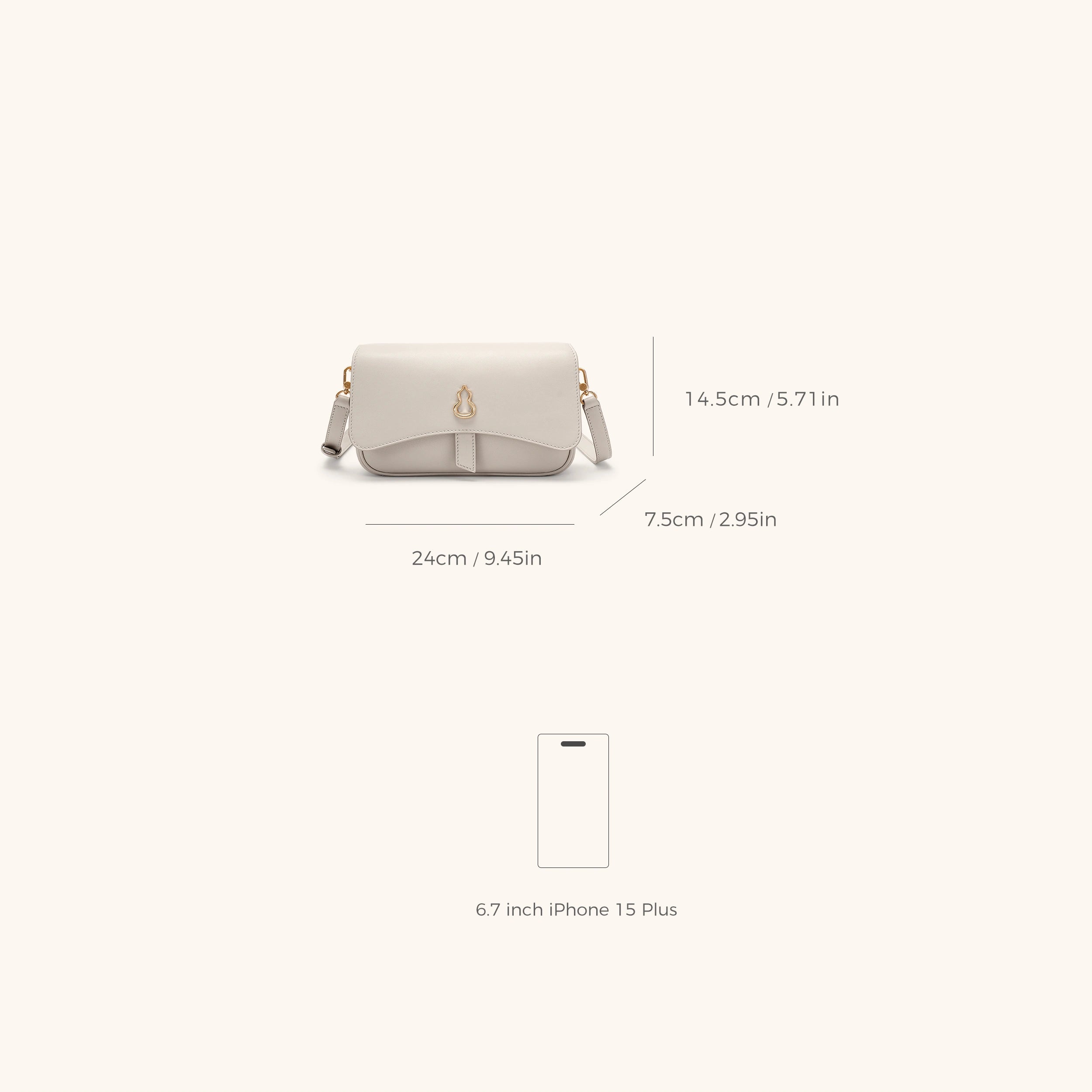 Dimensions of the Bampo Ridge Shoulder Bag