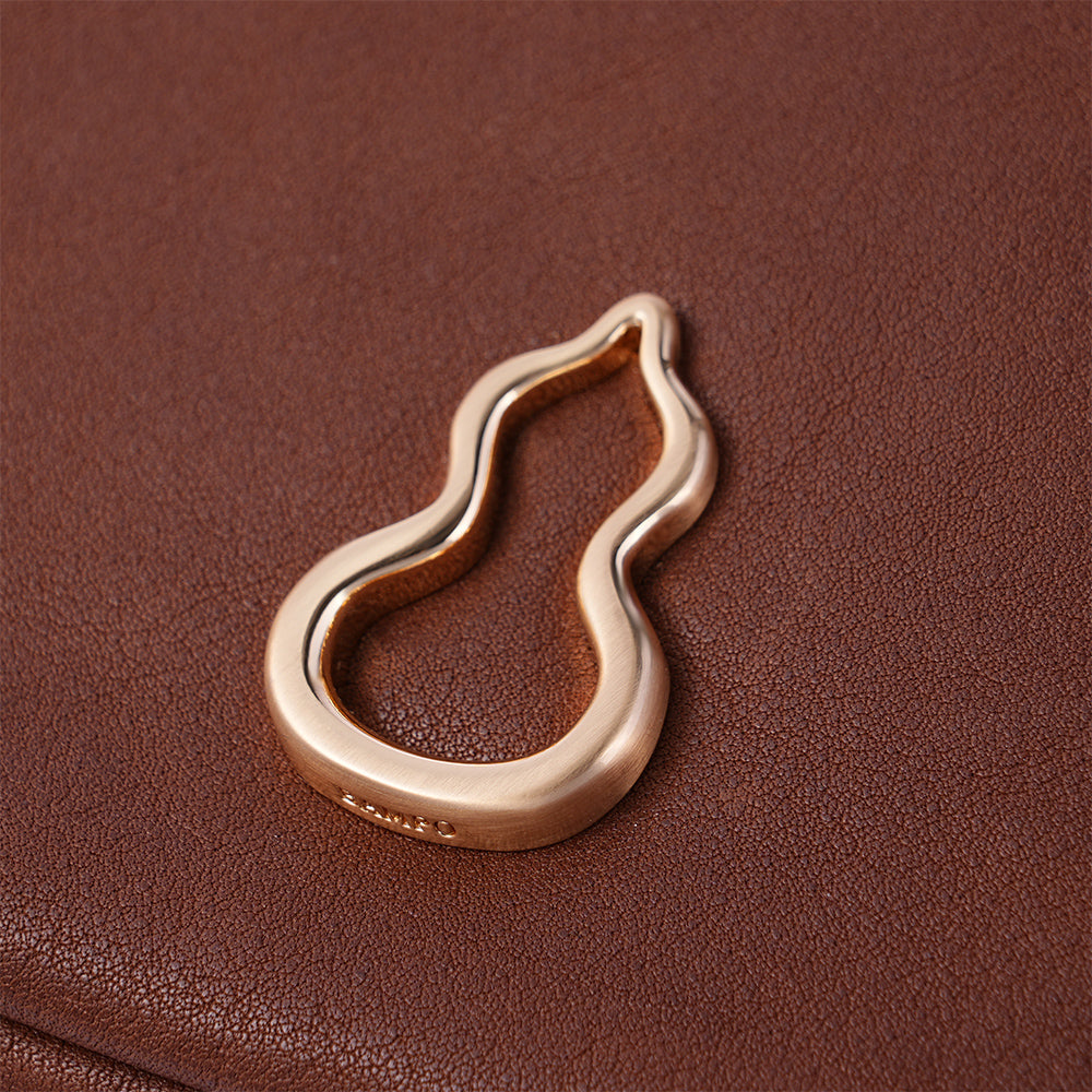 Details of the Bampo Small Harmony Tote (Vegetable Tanned)