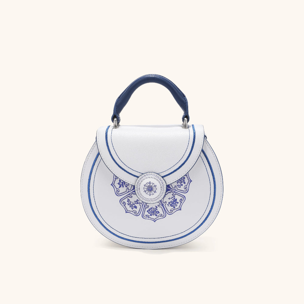 Bampo Blue and White Porcelain Handbag