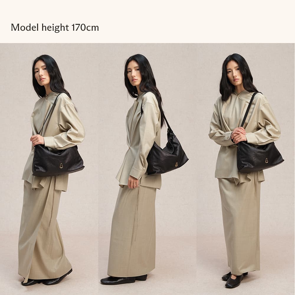 Large Flow Hobo (Dong Hand-Crinkled Texture)