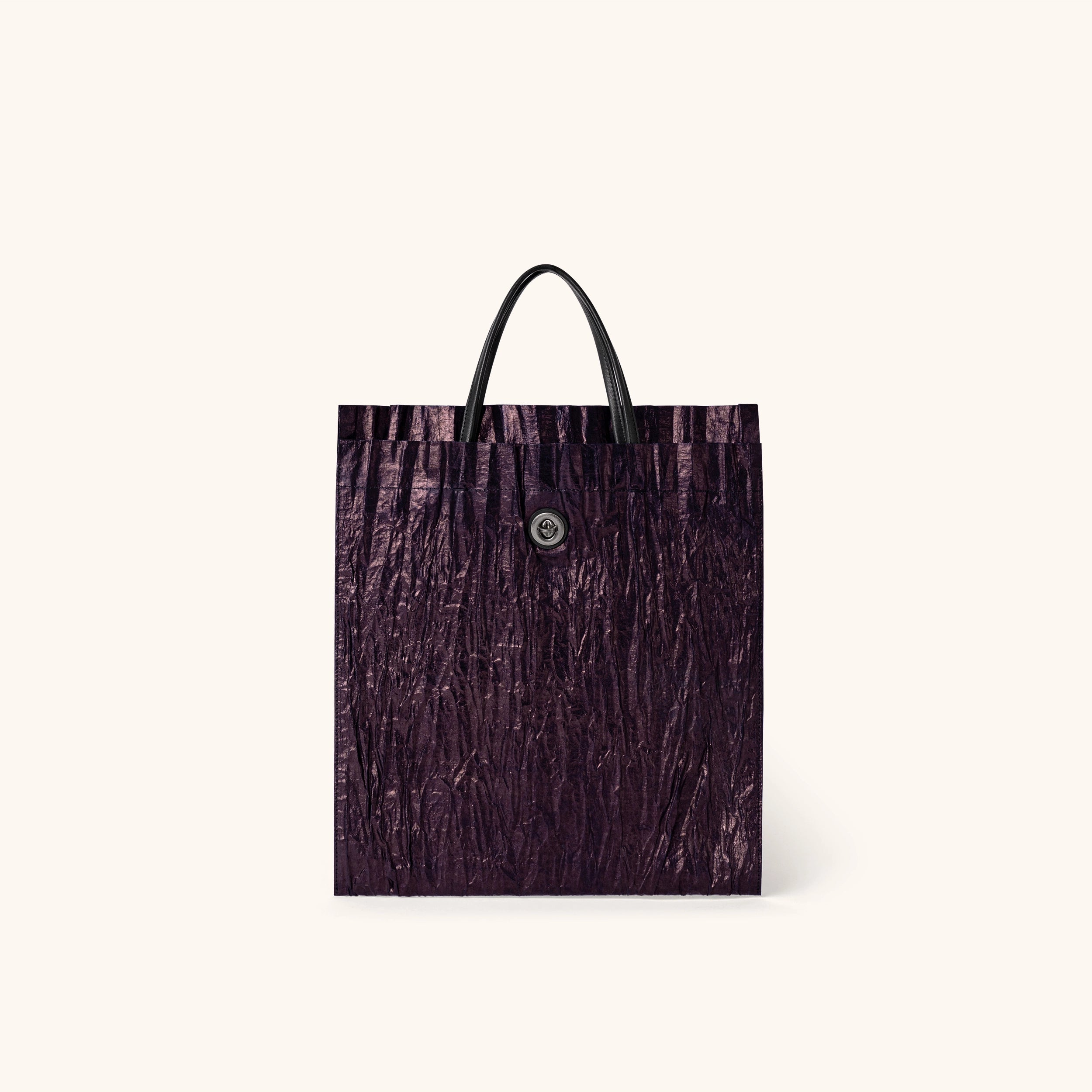 Purple dong cloth handbag with shimmer | Bampo