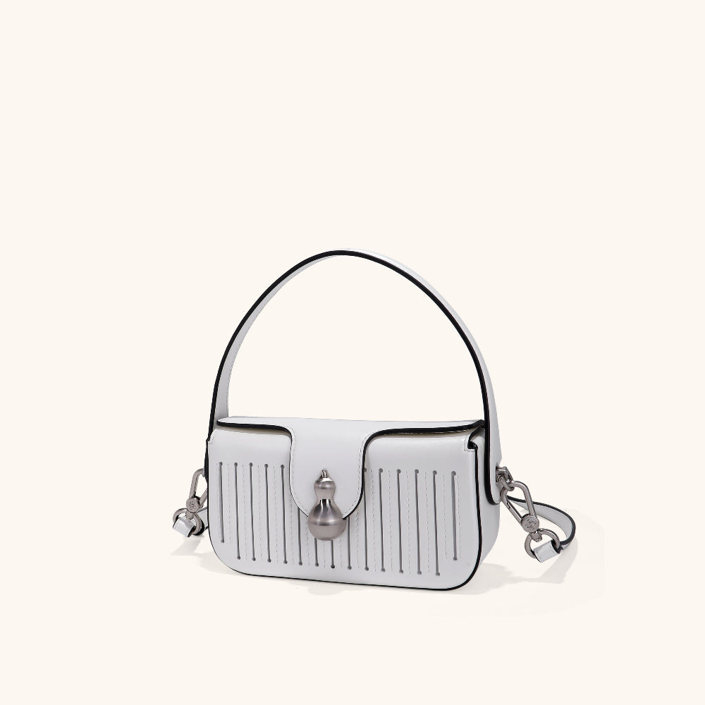 Side view of the Bampo hulu handbag#color_white