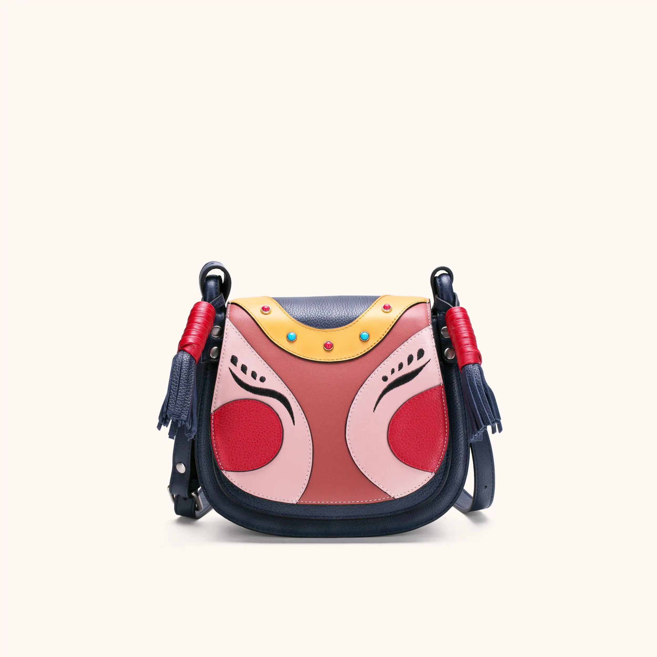 new year doll crossbody saddle bag | Bampo