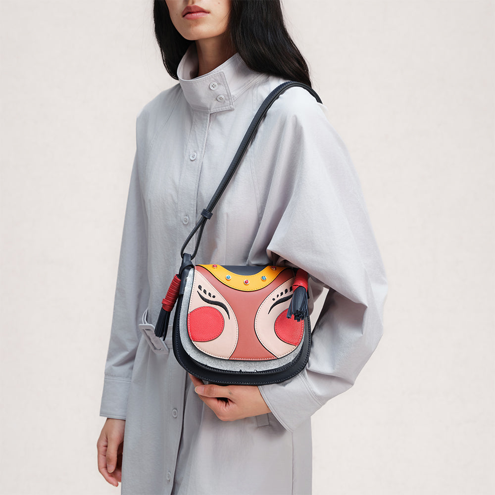 new year doll crossbody saddle bag | Bampo5