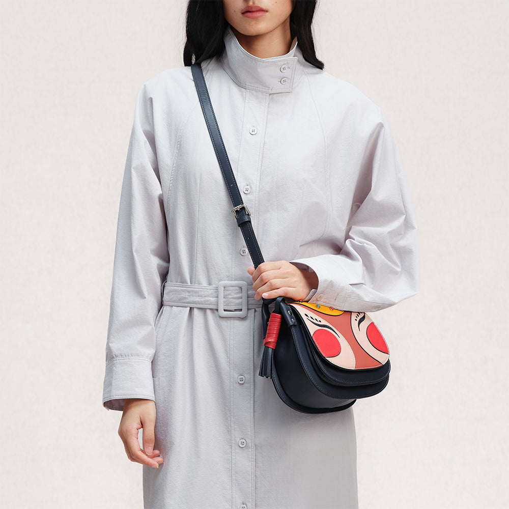 new year doll crossbody saddle bag | Bampo6