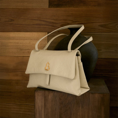 Small Swale Messenger Bag (Dong Hand-Crinkled Texture)