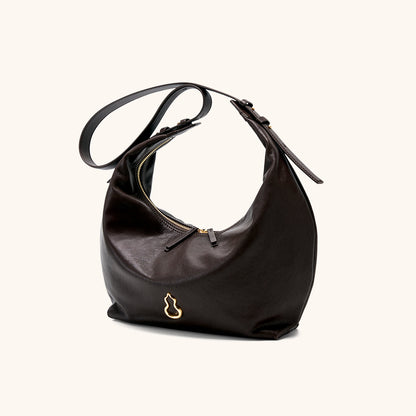 Large Flow Crescent Bag (Vegetable-Tanned)