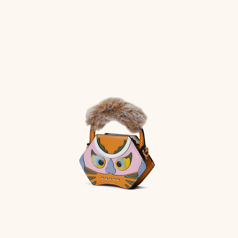 tiger pop mini purse in yellow