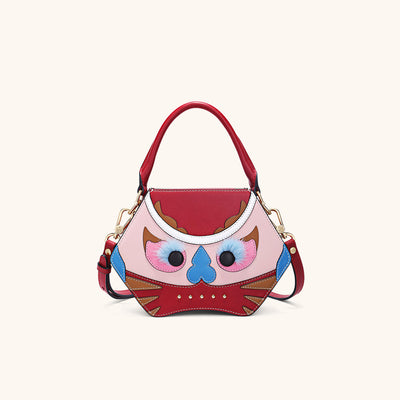 Bampo tiger pop small purse in red