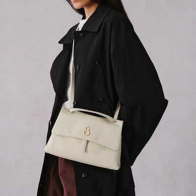 Small Swale Messenger Bag (Dong Hand-Crinkled Texture)