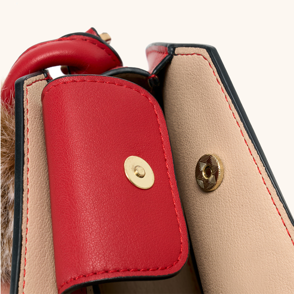 Tiger Pop Mini Purse in Red