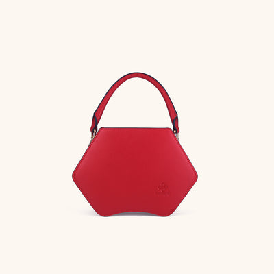 Bampo tiger pop small purse in red