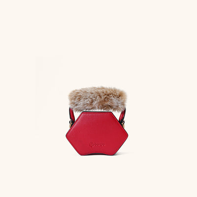 Bampo tiger pop mini purse in red