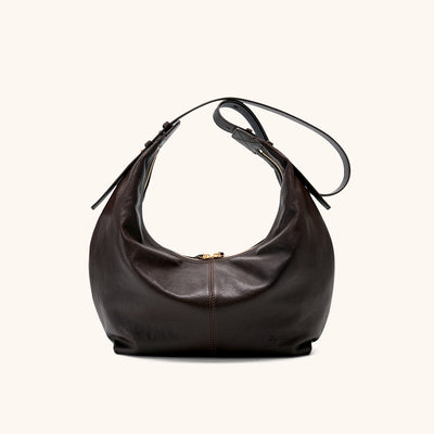 Large Flow Crescent Bag (Vegetable-Tanned)