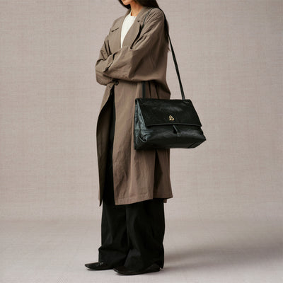Swale Messenger Bag (Dong Hand-Crinkled Texture)