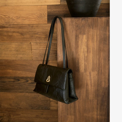 Small Swale Messenger Bag (Dong Hand-Crinkled Texture)