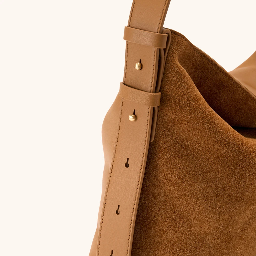 Medium Flow Hobo (Double-Faced Suede)