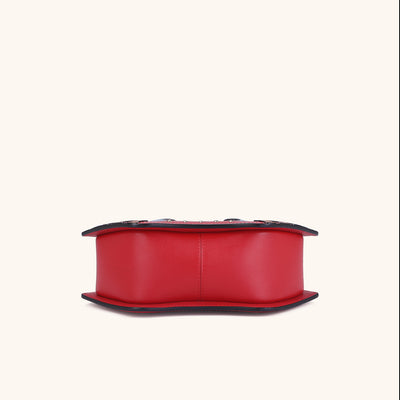 Bampo tiger pop small purse in red