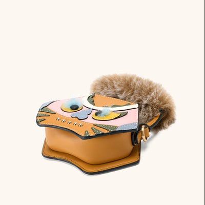tiger pop mini purse in yellow