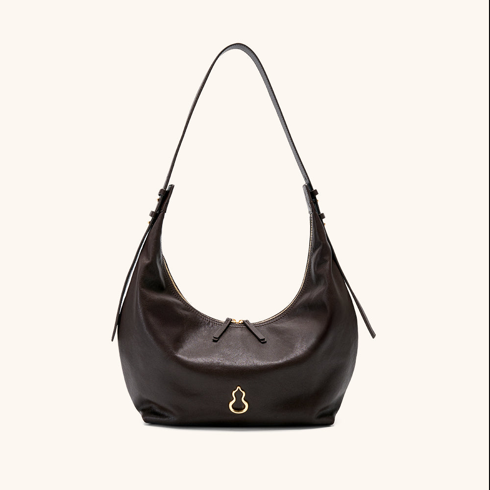 Large Flow Crescent Bag (Vegetable-Tanned)