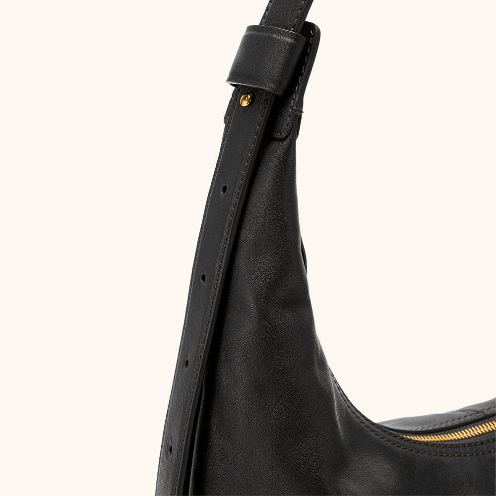 Large Flow Crescent Bag (Vegetable-Tanned)