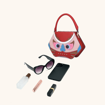 Bampo tiger pop small purse in red