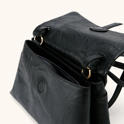 Small Swale Messenger Bag (Dong Hand-Crinkled Texture)