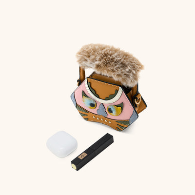 tiger pop mini purse in yellow