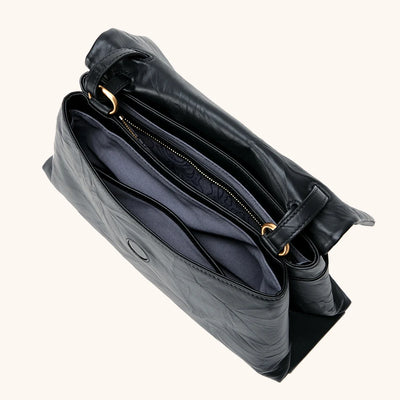 Small Swale Messenger Bag (Dong Hand-Crinkled Texture)