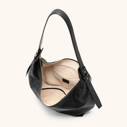 Large Flow Crescent Bag (Vegetable-Tanned)