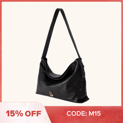 Large Flow Hobo (Dong Hand-Crinkled Texture)