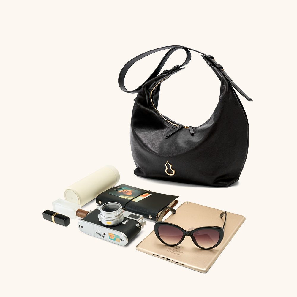 Large Flow Crescent Bag (Vegetable-Tanned)