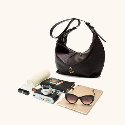 Large Flow Crescent Bag (Vegetable-Tanned)